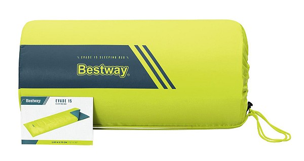 BESTWAY sleeping bag 68099, μονό, 180x75cm, lime 68099-LM