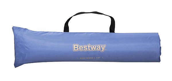 BESTWAY σκίαστρο παραλίας 68105, 2 ατόμων, 200x120x95cm, μπλε/καφέ 68105