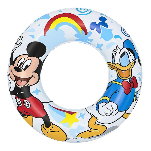 BESTWAY παιδικό σωσίβιο κουλούρα 91004, 56cm, 3-6 ετών, Mickey & Friends 91004BW