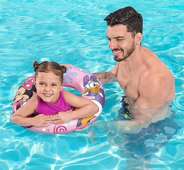 BESTWAY παιδικό σωσίβιο κουλούρα 91040, 56cm, 3-6 ετών, Minnie & Friends 91040