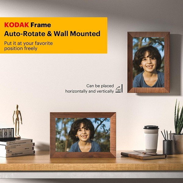 KODAK ψηφιακή κορνίζα CF102P με 10.1 οθόνη αφής, 1+32GB, WiFi, καφέ CF102P
