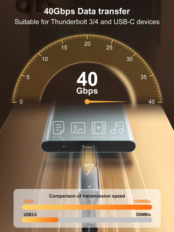 LDNIO καλώδιο USB-C TC-11c, 240W, 40Gbps, 8K/60Hz, 1m, μαύρο 6933138602829