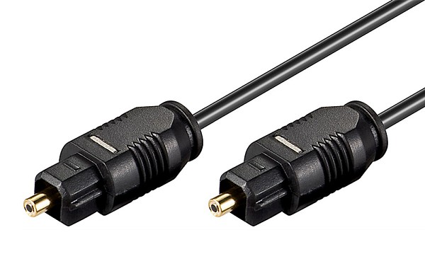GOOBAY καλώδιο ήχου Toslink 50938, gold plated, 2.2mm, 10m, μαύρο 50938