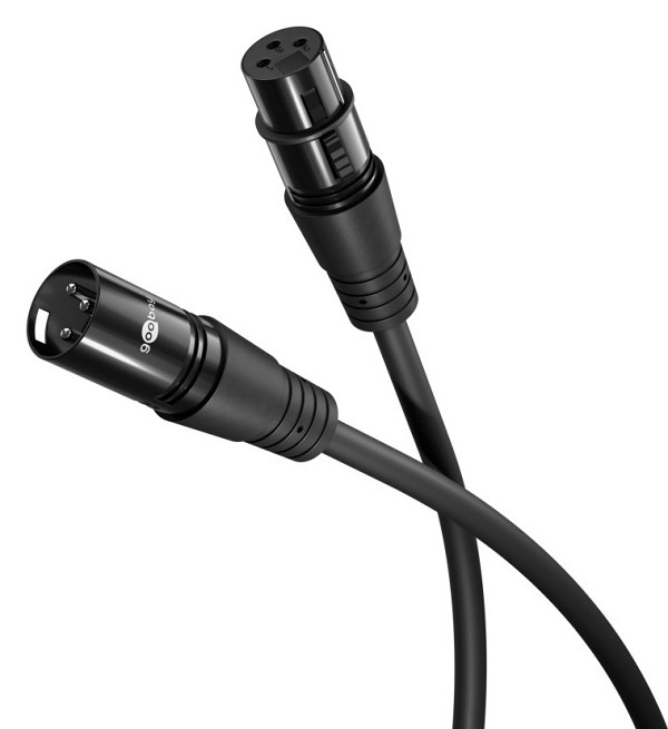 GOOBAY καλώδιο προέκτασης ήχου XLR 80038, 3m, μαύρο 80038