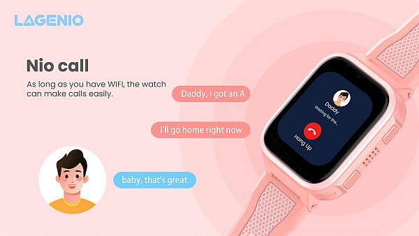 LAGENIO GPS smartwatch για παιδιά K10, 1.8, με κάμερα, 4G, IP68, μαύρο K10-BK