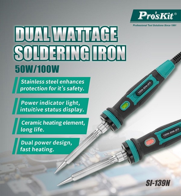 PROSKIT κολλητήρι SI-139NB, 50/100W, 400/500°C SI-139NB