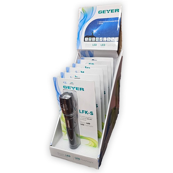 GEYER Φακός 10W μπαταρίας 3xC 1000lm LFK-S