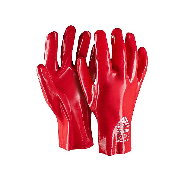 Γάντια χημικών Νο4 PVC πετρελαίου 10-27cm Redstart