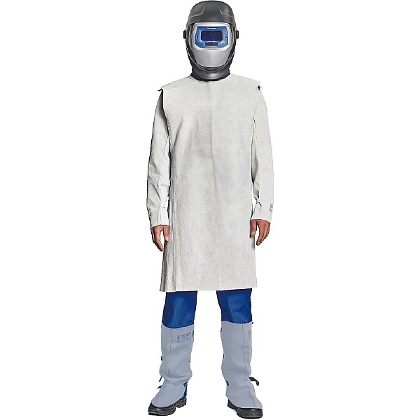 Γκέτες συγκόλλησης με ιμάντες στερέωσης γκρι