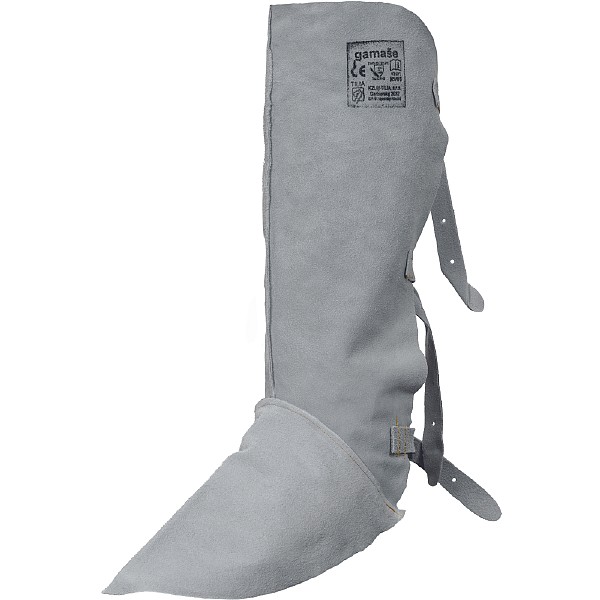 Γκέτες συγκόλλησης με ιμάντες στερέωσης γκρι