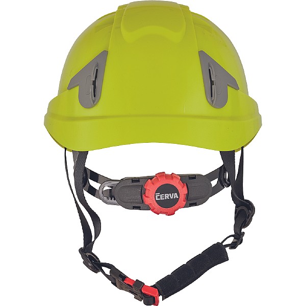 Κράνος εργοταξίου Alpinworker κίτρινο με ενσωματωμένα γυαλιά