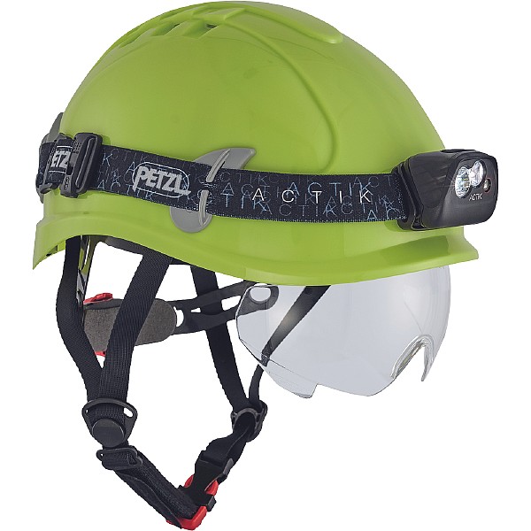 Κράνος εργοταξίου Alpinworker κίτρινο με ενσωματωμένα γυαλιά