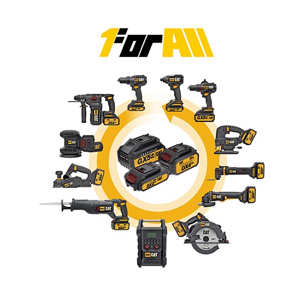 CAT Solo Γωνιακός τροχός 125mm brushless 18V DX314B