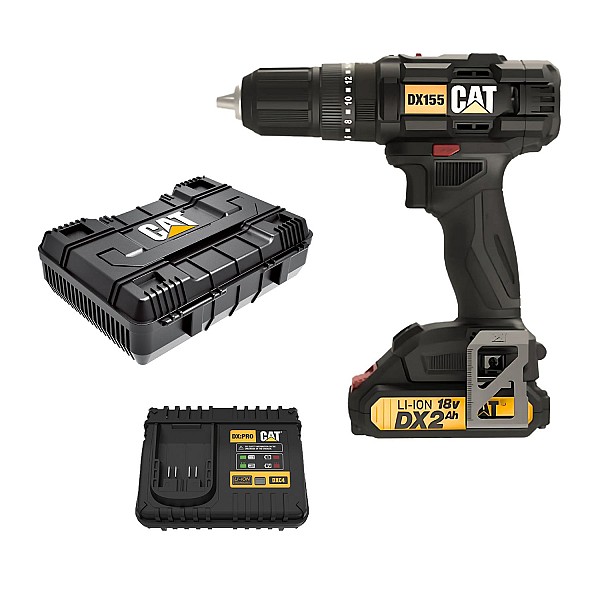 CAT Set Δράπανο κρουστικό Li-Ion 18V 1x2Ah DX155