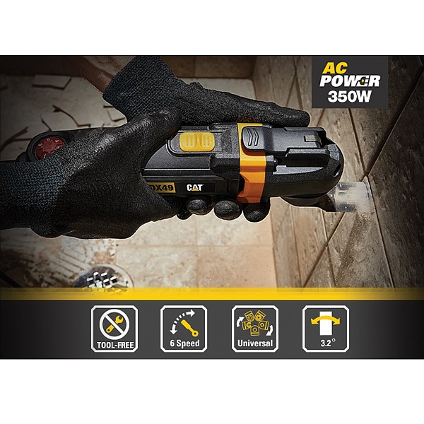 CAT Πολυεργαλείο SDS 350W με 14 λάμες DX49.1