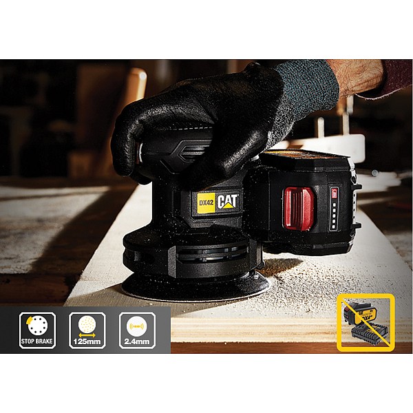 CAT Solo Τριβείο έκκεντρο 125mm Brushless 18V DX42B