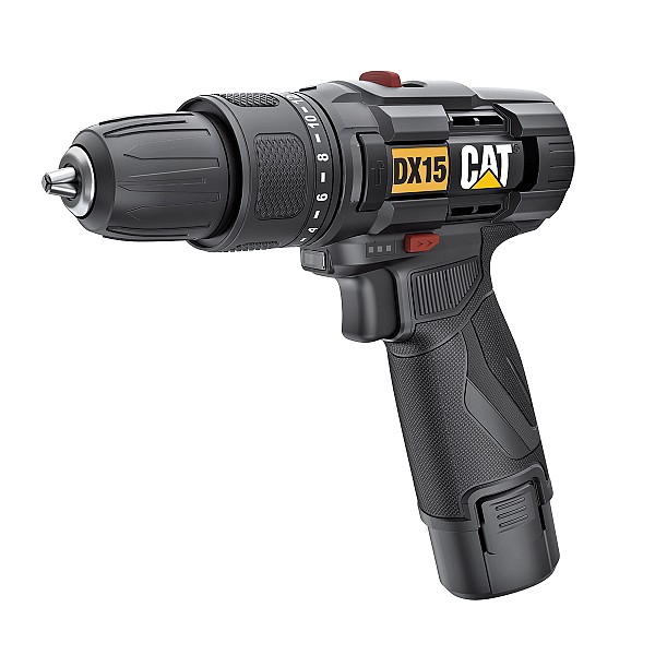 CAT Set Δραπανοκατσάβιδο κρουστικό li-ion 12v 1x2ah dx15