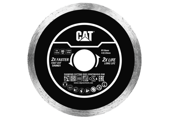 CAT Δίσκος κοπής διαμαντέ Continuous 110x22,23x1.6mm DA09021