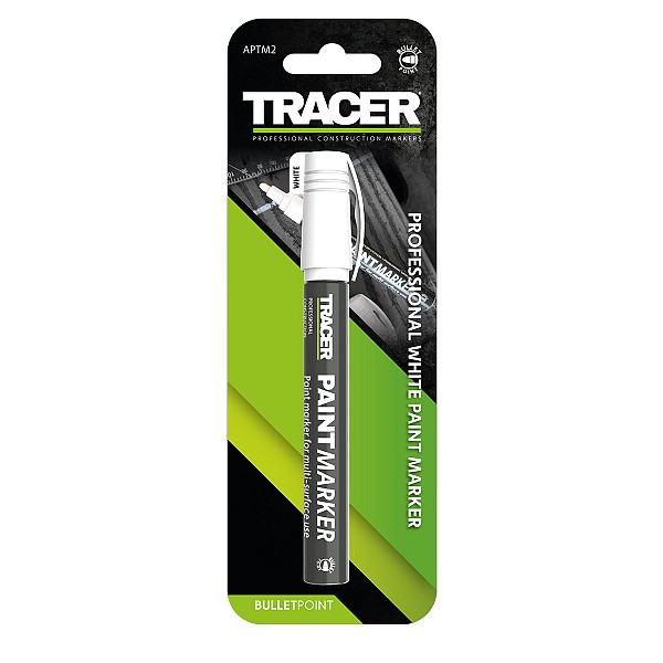 TRACER Μαρκαδόρος ανεξίτηλος βαρέως τύπου λευκός APTM2