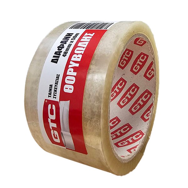 GTC Ταινία συσκευασίας θορυβώδης διάφανη 48mm*50m