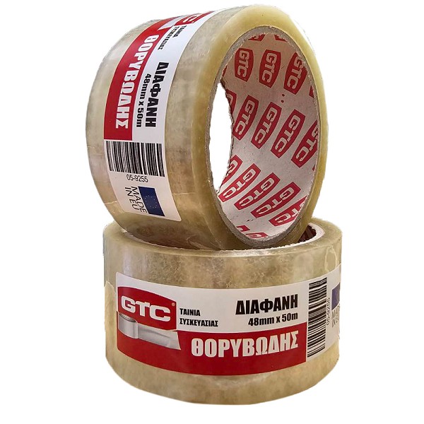GTC Ταινία συσκευασίας θορυβώδης διάφανη 48mm*50m