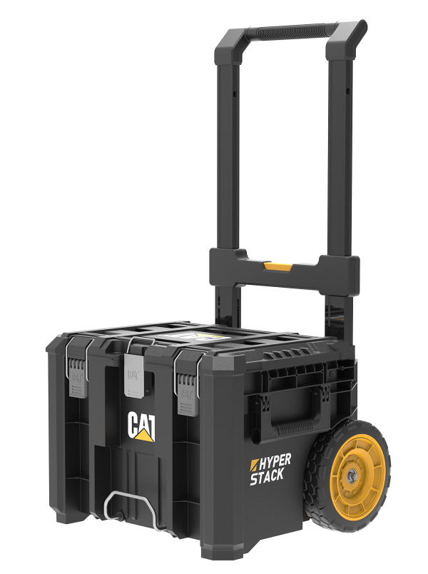 CAT Τροχήλατο πλαστικό μπαούλο μεταφοράς & αποθήκευσης εργαλείων Π56xB52,2xΥ65,5cm DA41004