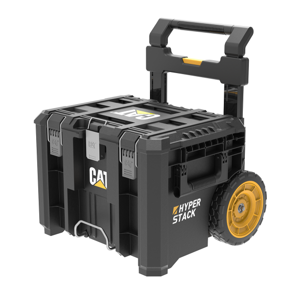 CAT Τροχήλατο πλαστικό μπαούλο μεταφοράς & αποθήκευσης εργαλείων Π56xB52,2xΥ65,5cm DA41004