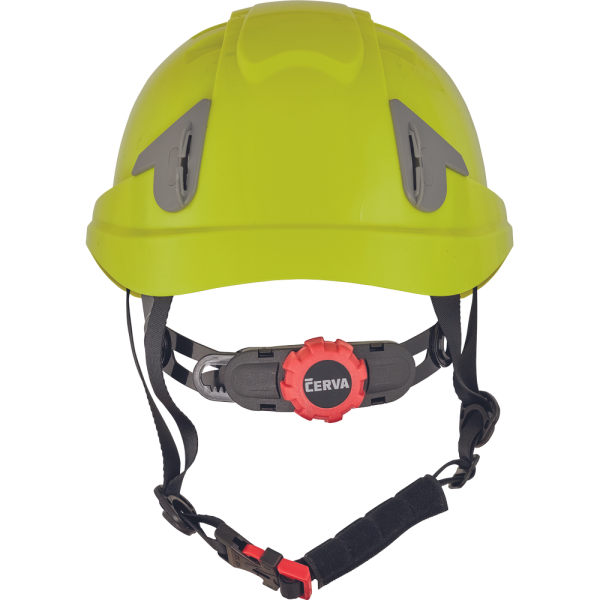 Κράνος εργοταξίου Alpinworker κίτρινο HV με ενσωματωμένα γυαλιά