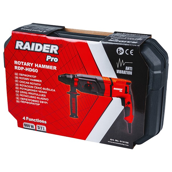 RAIDER Δράπανο περιστροφικό πιστολέτο 900W RDP-HD60 013128