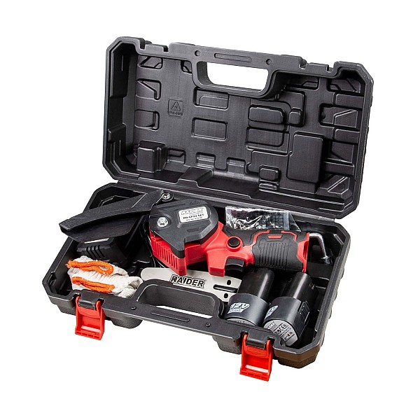RAIDER Αλυσοπρίονο κλαδευτικό μπαταρίας 2x2Ah 12V 0,87kg με λάμα 10cm RD-GP24 075726