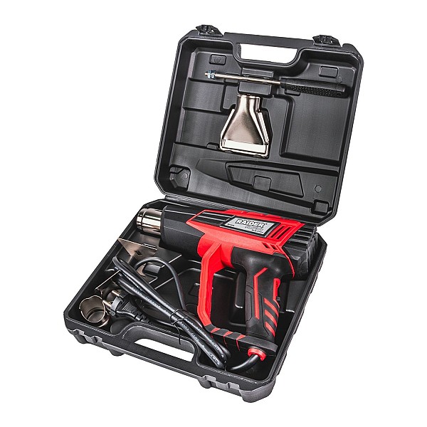 RAIDER Πιστόλι θερμού αέρα 2000W και αξεσουάρ σε βαλίτσα RD-HG26 074314