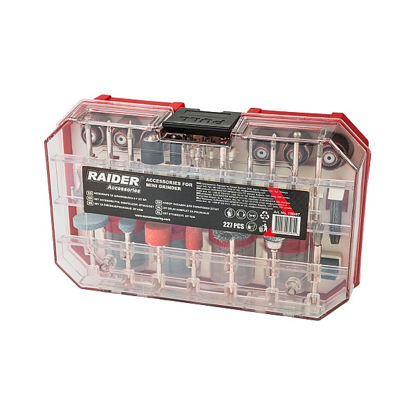 RAIDER Πολυεργαλείου εξαρτήματα σετ 227τεμ. σε κασετίνα 138407