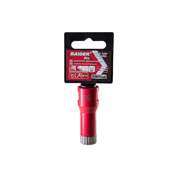 RAIDER Ποτηροτρύπανο διαμαντέ  M14 Φ18mm 157842
