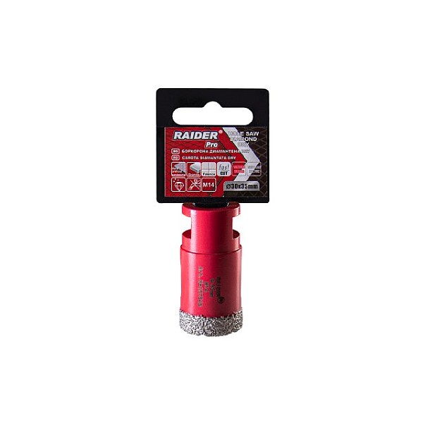 RAIDER Ποτηροτρύπανο διαμαντέ  M14 Φ30mm 157846