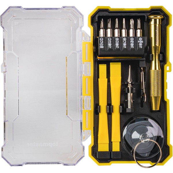 TOP MASTER Σετ εργαλείων για service κινητών 19τεμ. 220141