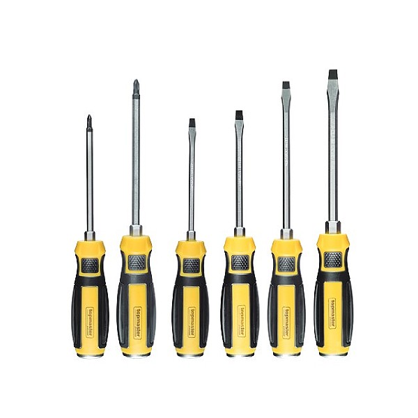 TOP MASTER Κατσαβίδι περαστά Cr-V σετ 6τεμ 221607