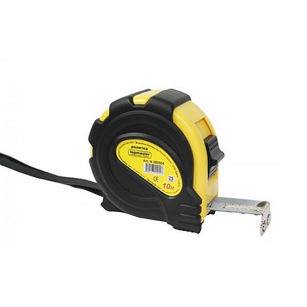 TOP MASTER Μετροταινία 3Μ*19ΜΜ με αυτόματη επαναφορά και μαγνήτη 260502