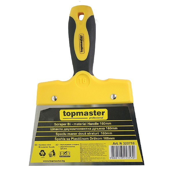 TOP MASTER Σπατουλαδόρος πλαστική λαβή 180mm 320717