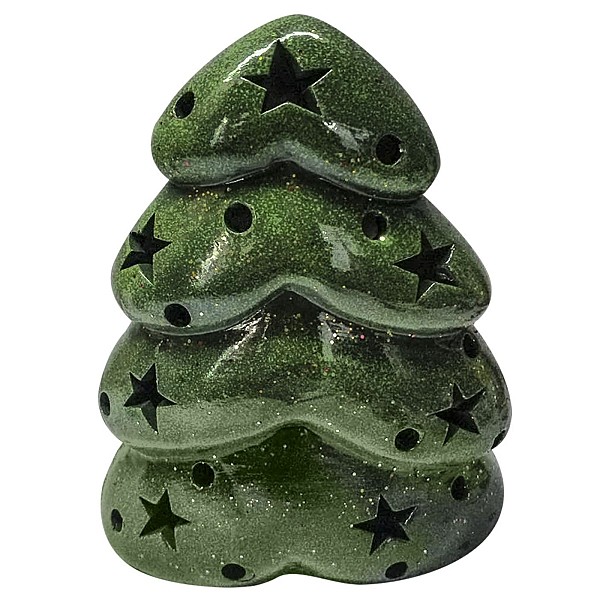 Κηροπήγιο Κεραμικό Δεντράκι 18.5x16x9cm Xmasfest 1132257