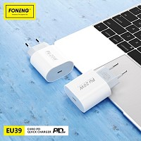 Foneng Wall charger EU39 - Type C - PD 20W 3A white