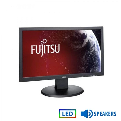 Used Monitor E20T-x LED/Fujitsu/20"/1600x900/Wide/Black/w/Speakers/D-SUB & DVI-D