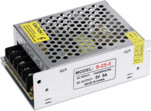 ΤΡΟΦΟΔΟΤΙΚΟ 25W/5V/5A S-25-5 MEAN WELL