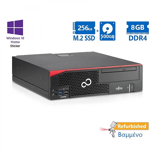 Fujitsu D757 SFF i5-6600/8GB DDR4/256GB M.2 SSD & 500GB/No ODD/10H Grade A+ Refurbished PC