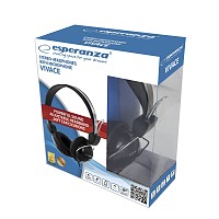 ESPERANZA STEREO HEADPHONES WITH MICROPHONE VIVACE