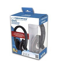 ESPERANZA STEREO HEADPHONES WITH MICROPHONE SONATA