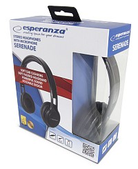 ESPERANZA STEREO HEADPHONES WITH MICROPHONE SERENADE