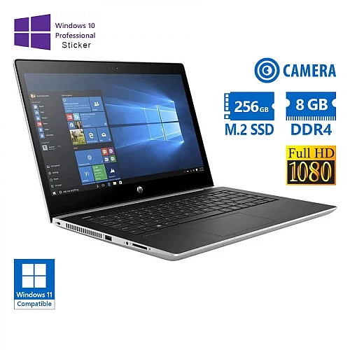 HP ProBook 440G5 i5-8250U/14"FHD/8GB DDR4/256GB M.2 SSD/No ODD/Camera/10P Grade A Ref Laptop