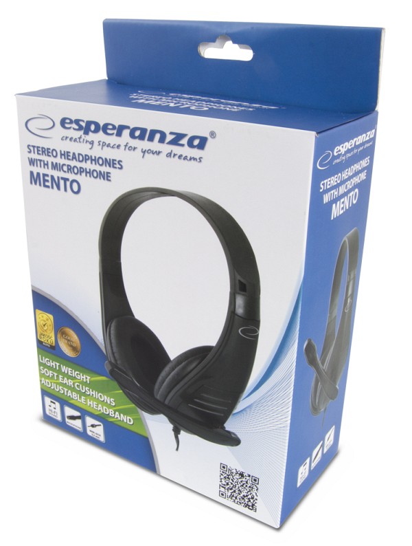 ESPERANZA STEREO HEADPHONES WITH MICROPHONE MENTO