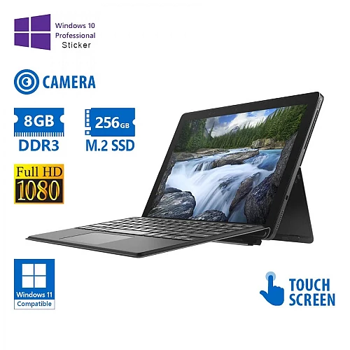 Dell (A-) Latitude 5290 Hybrid 2-in-1 i5-8350U/12.3"FHD Touchscreen/8GB DDR4/256GB M.2 SSD/No ODD