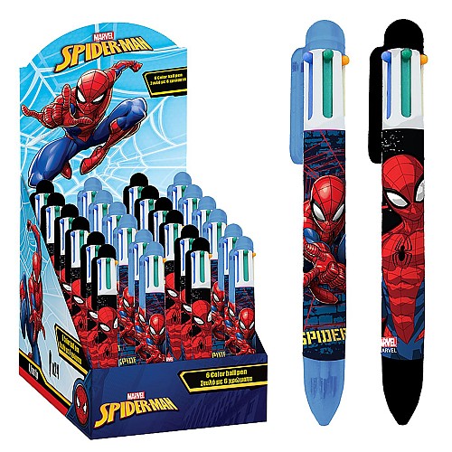 ΣΤΥΛΟ 6 ΧΡΩΜΑΤΩΝ SPIDERMAN